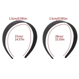 1PC Black Simple Wide Headband 1.5 2 2.5 3 cm Girls Women DIY Jewelry Material Cloth Headband Semi-finished Hair Accessories