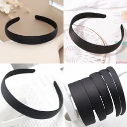 1PC Black Simple Wide Headband 1.5 2 2.5 3 cm Girls Women DIY Jewelry Material Cloth Headband Semi-finished Hair Accessories
