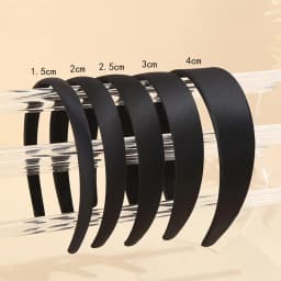 1PC Black Simple Wide Headband 1.5 2 2.5 3 cm Girls Women DIY Jewelry Material Cloth Headband Semi-finished Hair Accessories