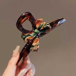 1/2pcs Enamel Oil Painting Bow Shark Clip Temperament High-End Back of the Head Disc Hair Hair Clip Acrylic Clip Clip