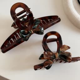 1/2pcs Enamel Oil Painting Bow Shark Clip Temperament High-End Back of the Head Disc Hair Hair Clip Acrylic Clip Clip