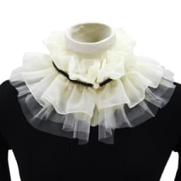 Ladies Ruffles Stand Shirt Scarf Fake Collar Sweater Decorative Collar Detachable Lace Blouse Doll Collar Neckwear For Women