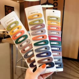 10/60/100pcs Frosted Candy Color Hair Clip For Women Korean Style Side Clip Fashion Hairpin Girl Hair Accessories