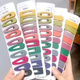10/60/100pcs Frosted Candy Color Hair Clip For Women Korean Style Side Clip Fashion Hairpin Girl Hair Accessories