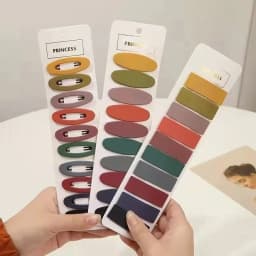 10/60/100pcs Frosted Candy Color Hair Clip For Women Korean Style Side Clip Fashion Hairpin Girl Hair Accessories