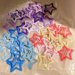 10-20 Pieces Y2K Dopamine-style Star Hairpins For Women. Bangs Clips, Side Clips Ffor Broken Hair. Five-pointed Star BB Clips,