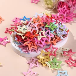 10-20 Pieces Y2K Dopamine-style Star Hairpins For Women. Bangs Clips, Side Clips Ffor Broken Hair. Five-pointed Star BB Clips,