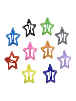 10-20 Pieces Y2K Dopamine-style Star Hairpins For Women. Bangs Clips, Side Clips Ffor Broken Hair. Five-pointed Star BB Clips,