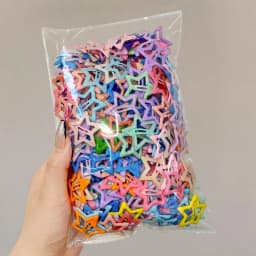 10-20 Pieces Y2K Dopamine-style Star Hairpins For Women. Bangs Clips, Side Clips Ffor Broken Hair. Five-pointed Star BB Clips,