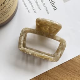 Korean FRANCE Retro Square Medium Pan Hair Clip Back Head Spoon Horsetail Hair Clip French Simple Shark Clip