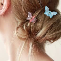 6pcs/set Multicolor Transparent butterfly Trumpet Hair Claw Hair Embellishment Small Hair Thin Hair Special Holiday Gift