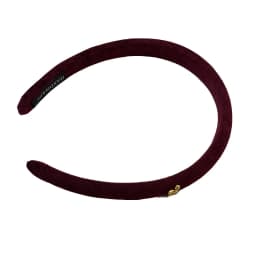 Korean autumn and winter velvet noble narrow version headband simple small bow hair accessories 2025 versatile high cranial top