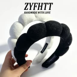 1/5pcs ZYFHTT Simple Cloud Sponge Headband for Women Candy Color Wide Hair Band Fashion Girl Face Hair Hoop Hair Accessory
