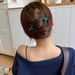 Simple French Style Oval Hair Clip For Women Girls Back Head Hair Hold Hairpin Hairgrip Barrette Headband Fashion Hair Accessory