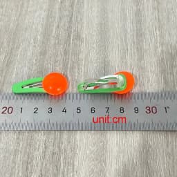 4Pcs/Set Summer Cute Transparent Bean Hairpins For Baby Girls Shining Jelly Side Clips Kids Bead Hair Clips Hair Accesories