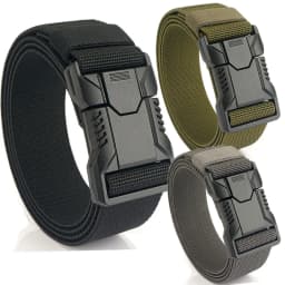Men's Canvas Belt Breathable Lightweight Quick Disassembly Outdoor Sports Mountaineering Running Sports Belt