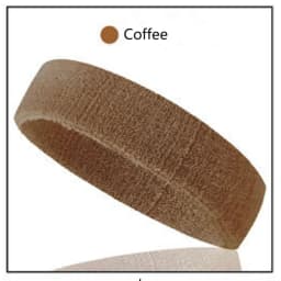 Towel Material Solid High Elastic Thick Sweat Absorbing Running Cycling Outdoor Sports Sweatband Headband Hair Band