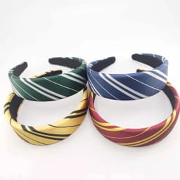 1/4 PCS Magic College Wizard Slytherin Costume Cosplay Style Vintage Hair Hoop Striped Girls Silk Headband Accessories