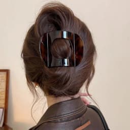 New Korean Acetic Acid Hair Clip Hair Accessories Women's Spoon Clip Spring Clip Leopard Hair Clip Top Clip Simple Headpiece
