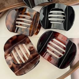 New Korean Acetic Acid Hair Clip Hair Accessories Women's Spoon Clip Spring Clip Leopard Hair Clip Top Clip Simple Headpiece