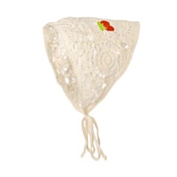 1 pcs women's hair scarf fashionable sweet rustic style knitted flower triangular headscarf cute kawaii Ladies' hair accessories