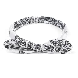 Vintage Cross Knot Elastic Hairbands Turban Bandanas Girls Hair Hands Hair Accessories Boho Women Soft Paisley Print Headbands