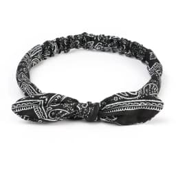 Vintage Cross Knot Elastic Hairbands Turban Bandanas Girls Hair Hands Hair Accessories Boho Women Soft Paisley Print Headbands
