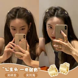 Metal Princess Mini Small Grab Clip Hairpin Women's New High-end Side Bangs Clip Headwear Girls Women Hair Accessories