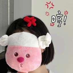 Break Two-Dimensional Angry Hairpin Angry Creative Funny Hairpin Handmade Crocheted Wool Hair Accessory Cute Side Bangs Clip