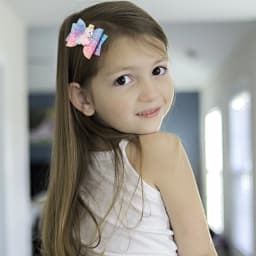 2Pcs Rainbow Unicorn Cartoon Hair Clip Kawaii Sweet Pastel Glitter Bow Hairpin For Girls & Kids Headwear Children's Accessories