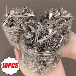 8.5cm Silver Metal Hair Fixed Pins Professional Ladies Curly Fluffy Hair Salon Seamless Duckbill Clips Hair Salon Styling Tools