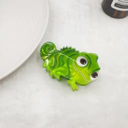 1pc new cartoon cute dinosaur green lizard hair clip back of the head hair clip shark clip