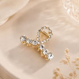 Mini Rhinestone Hair Claw Clip, Pearl Hair Clip, Korean Hair Accessories, Small Strong Hold Hair Claw, Elegant Crystal Hair Clip