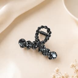 Mini Rhinestone Hair Claw Clip, Pearl Hair Clip, Korean Hair Accessories, Small Strong Hold Hair Claw, Elegant Crystal Hair Clip