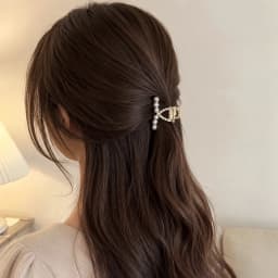 Mini Rhinestone Hair Claw Clip, Pearl Hair Clip, Korean Hair Accessories, Small Strong Hold Hair Claw, Elegant Crystal Hair Clip