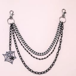 Trendy Punk Metal Pants Chain Fashion Hip Hop Spider Web Pendant Waist Chain JEANS Chain Accessories Gifts For Men Women