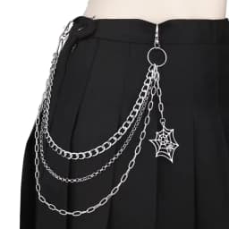 Trendy Punk Metal Pants Chain Fashion Hip Hop Spider Web Pendant Waist Chain JEANS Chain Accessories Gifts For Men Women