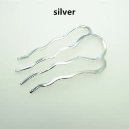 6 Pcs/lot 4-tooth Hair Comb, Metal Hair Stick, Hair Fork, Hair Accessories, Hair Jewelry, Barrette Hair Combs Blank Base