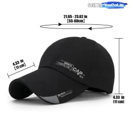Spring and summer simple running style extended brim baseball cap men's sun hat canvas wide brim hat