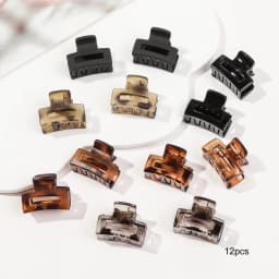 12Pcs/Set New Fashion Small Floral Geometric Hair Clip Barrettes for Kid Women Girls Accessories Headwear