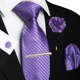 Brown Yellow Plaid Ties For Men Luxury 8cm Silk Tie Pin Pocket Square Cufflinks Tie Clip Set Business Party Wedding Accessories