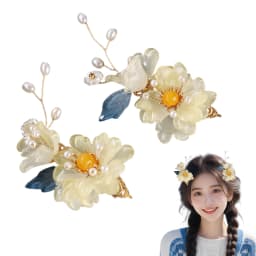 1Pair Chinese Wind Hairpin Hanfu Hair Accessories Retro Dress Headdress Long Butterfly Tassel Hairpin Accessories Jewelry.