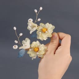 1Pair Chinese Wind Hairpin Hanfu Hair Accessories Retro Dress Headdress Long Butterfly Tassel Hairpin Accessories Jewelry.