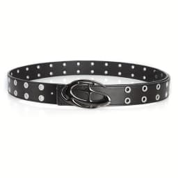 New Fashion Luxury Men's Belt Classic Special Shaped Hollow Buckle Belt Black Casual Designer Women's Belt-Pair with Jeans,Dress