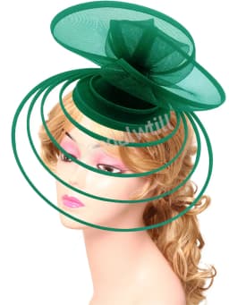 Church Fascinator Hat Wedding Mesh Headpiece Women Party Banquet Chapeau Cap Headband Ladies Party Tea Royal Ascot Pillbox Caps