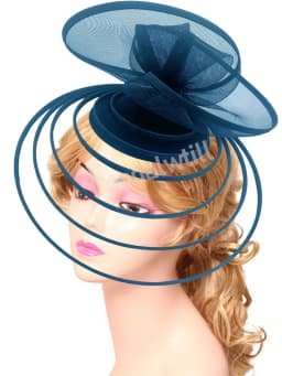 Church Fascinator Hat Wedding Mesh Headpiece Women Party Banquet Chapeau Cap Headband Ladies Party Tea Royal Ascot Pillbox Caps