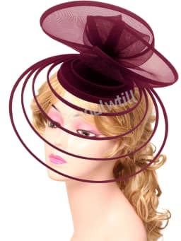 Church Fascinator Hat Wedding Mesh Headpiece Women Party Banquet Chapeau Cap Headband Ladies Party Tea Royal Ascot Pillbox Caps