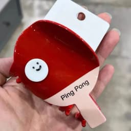 1pc sporty ping pong paddle shark clip hair grab clip cartoon ponytail clip girl hairpin headpiece
