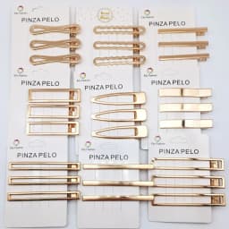 3Pcs/set Korean Metal Hairpins for Women Simple Hollow Out Bangs Side Clips Gold Color Hairgrip Broken Hair Accessories Headwear