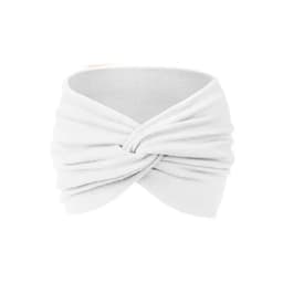 Women Bohemian Headband Cotton Stretch Solid Color Yoga Hair Band Extra Large Elastic Turban Headwear for Daily Cosmetic